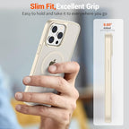 SUPFINE Magnetic for iPhone 14 Pro Case (Compatible with MagSafe) (Military Grade Drop Protection) Slim Translucent Matte Shockproof with Anti-Fingerprint Phone Case,Antique White