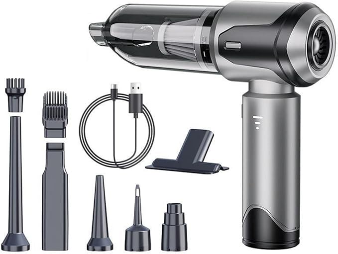 Car Vacuum Handheld Cordless, 20000Pa Brushless Motor, 1.5 lbs Lightweight 4-in-1 Portable Vacuum Cleaner with Washable Filter - Rechargeable for Pet Hair, Car, Home for Gift