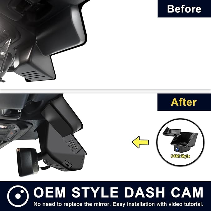 Mangoal 4K Dash Cam Fit for Ford Bronco 2025 2026(Model B), Does Not Fit Ford Bronco Sport, WiFi & App, 64GB Card