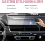 Polishing Cleaner Car Interior, 2026 Upgrade Car Interior Cleaner Spray, All Purpose Cars Interior- Detailer Cleaning Kit with Sponge and Towel for Dashboards, Seats, Leather, Plastic, Non-Greasy