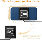 Wireless Charging Pad for Car for Chevrolet Equinox 2005-2026, DIY Trim-to-Fit Slim Non Slip Fast Charger Car Wireless Charging Pad 30CM Cable,A&30cm Type-C Plug Cable