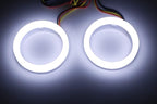 iJDMTOY Frosted Surface 6000K Xenon White SMD LED Angel Eyes Halo Ring Kit Compatible with 2010-2016 Hyundai Genesis Coupe, 2010-2015 Kia Optima K5
