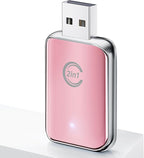 Wireless Carplay Adapter for iPhone, Convert Wired Car Play to Wireless, 2 in 1 Plug and Play Mini CarPlay and Android Auto Adapter for iOS 10 Android 11 and Above, Cars with Built-in Carplay (Pink)