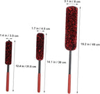 PRETYZOOM 3pcs Wheel Cleaning Brushes Set Soft Bristle Car Detailing Tire Brush for Effortless Wheel Rim Cleaning Versatile for Vehicles Design