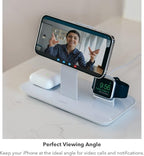 Mophie 3-in-1 Stand for MagSafe Charger - Simultaneous Charging for iPhone, Apple Watch, and AirPods (Magsafe Charger not Included)