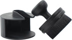 VIKING Tire Shine Applicator Brush, Automotive Tire Dressing Applicator Brush, Storage Stand Included for Detailing and Car Wash Kit, Black, 2.3 Inch Diameter