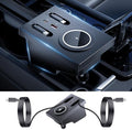 Car USB Hub Docking Station for Volvo XC60 XC90 S90 V90 S60 V60 Type-C Fast Charger Auto Interior Centre Console Accessories Cigarette Lighter Decoration Phone Wireless Charging Adapter