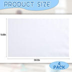4 Pack Extra Large Microfiber Cleaning Cloths 20"x30", Lint-Free Reusable Towels for Home, Glass, Windows, Office, Kitchen, Bathroom – White