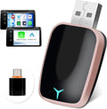 CAMECHO 2-in-1 Wireless CarPlay Android Auto Car Adapter, Wireless Apple Car Play Android Auto Dongle, CarPlay Adapter Converts Factory Wired to Wireless, Plug & Play, Fast Connect No Delay