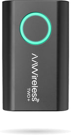 AAWireless TWO+ Compatible with Android Auto & Apple Carplay 2-in-1 Wireless Adapter | Wireless Connection via Bluetooth & WiFi | iPhone X+ & Android 11+ | Multifunctional Button | Made in Europe