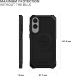Rokform Rugged Case Compatible with Galaxy S25 Edge, Magnetic Cover with Twist Lock, Drop Tested Armor (Black)