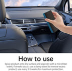 Polishing Cleaner Car Interior, 2026 Upgrade Car Interior Cleaner Spray, All Purpose Cars Interior- Detailer Cleaning Kit with Sponge and Towel for Dashboards, Seats, Leather, Plastic, Non-Greasy