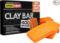 XPERTCHEMY Car Clay Bar 4 Pack 400g(4x100g), Auto Detailing Premium Grade No Scratch Magic Clay Bars Cleaner Kit with Washing and Adsorption Capacity for Car Auto SUV, RV, Truck, Orange