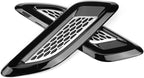 Exterior Hood Air Vent Outlet Wing Trim ABS Plastic Hood Air Vent Trim Replacement for 2012-2018 Sport 2014-2018 Discovery 4 2010-2016 2 2007-2014 (Black & Silver)