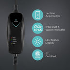 Lectron Level 1 Tesla Charger (WiFi Version) - 120V, 15 Amp, NEMA 5-15 Plug, 16 ft Cord - Portable Electric Car Charger for Tesla - Compatible with All Tesla Models S/3/X/Y/Cybertruck & NACS Evs