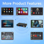 Wireless CarPlay/Android Auto Adapter for BMW NBT 3/4/5/6/7 Series X1/X3/X4/X5/X6 (2012-2016), Carplay Retrofit Decoder Module, Supports OEM Controls, Airplay Mirror Link, Navigation, Reverse Camera