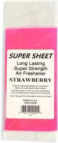 Super Sheet Small (7.5"x3.75") Under Seat Car Air Freshener (Strawberry)