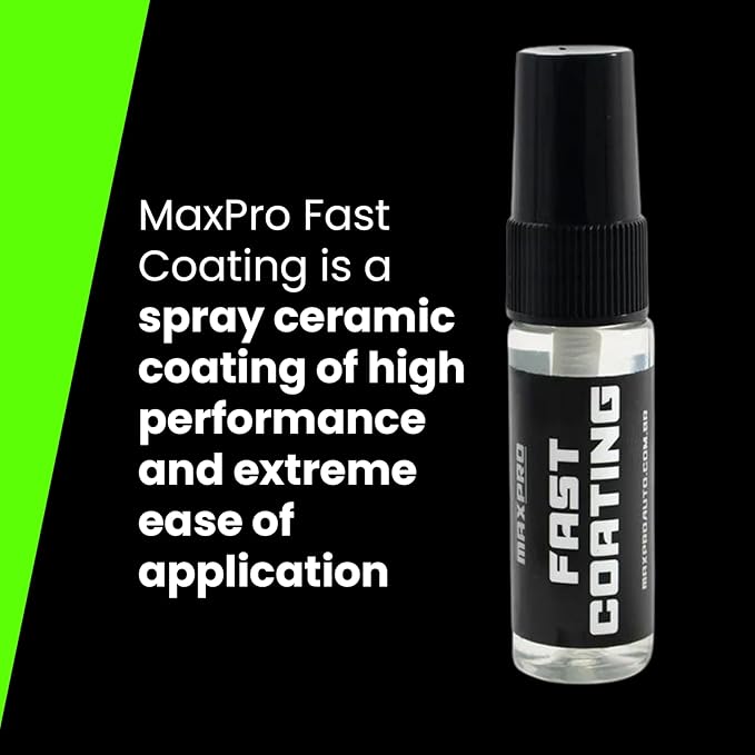 MaxPro Fast Coating: Providing long-lasting protection and deep shine for your vehicle, with easy application, high repellency, and extra scratch resistance, ensuring brilliance and durability.