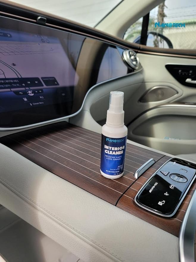 Nanotech Surface Solutions Interior Cleaner - All Purpose Interior Detailer - Car Dashboards, Leather, Vinyl, Plastic, Metal - Cleans Without Leaving Greasy Finish (1 Gallon (128 Oz.))