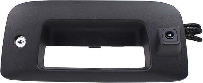 Tailgate Handle and Bezel with Rear View Backup Park Assist Camera and Lock Cylinder Kit for Chevrolet Silverado 1500 2500 3500 HD for GMC Sierra 1500 2500 3500 HD 2007-2014