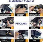Fitcamx 4K Dash Cam Suitable for Hyundai Palisade 2023-2025 (Part No#S8711) SE SEL Limited XRT Calligraphy, OEM Look, 2160P UHD Video, WiFi & APP, Loop Recording, G-Sensor, Easy to Install, 64GB Card