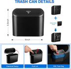 Canvcle Door Side Storage Box and Trash Can for 2024 2025 2026 Refresh Tesla Model 3 Highland Accessories Front Rear Door Insert Slot Storage Tray Organizer Protector Garbage Bin with Trash Bags 6PCS