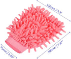 M METERXITY Microfiber Wash Mitt - Chenille Reusable Gloves for Cleaning, Scratch-Free, Apply to Kitchen House Cleaning