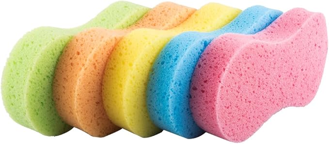 Huvai 10 Pack Car Wash Sponges Multi-Functional Sponge Multi-Color Cleaning Sponges with Vacuum Compressed Packing