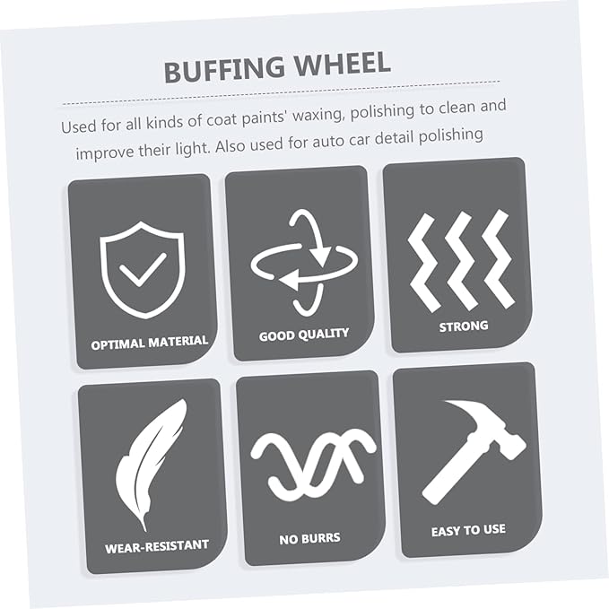 Healifty 2sets Mini Buffing Pads Kit Sponge Sander Pads for Car Polishing Wheel 16pcs*2