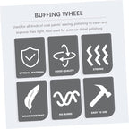 Healifty 2sets Mini Buffing Pads Kit Sponge Sander Pads for Car Polishing Wheel 16pcs*2