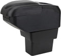 AULPHIKE Compatible with Nissan Note Armrest E-Power Center Console Organizer Armrests Double Layer Storage Space with USB Ports