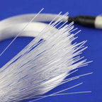 AZIMOM PMMA Plastic 50pcs*0.04in*6.5ft Fiber Optic Cable Strands End Glow Roll Bunch Fiber String for Star Sky Roof Ceiling Decoration All Kind LED Light Engine Driver