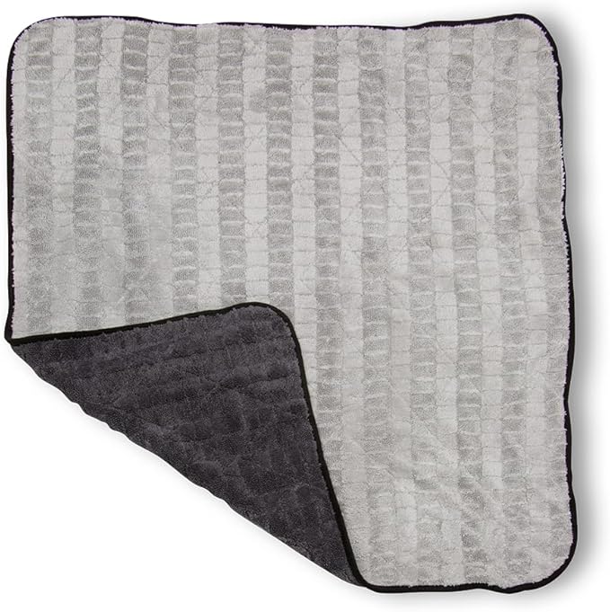 Stoner Car Care 95142 Extra Large Premium Microfiber Blend Car Drying Towel Highly Absorbant Lint Free Double Layer and Tagless, Gray, 900 GSM, 30x36