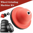 Wheel Hub Grinder Cleaning Tool,150mm Professional Wheel Hub Cleaner Hubs Resurfacing Kit,Whee-l Hu-b Grinder Ball Head Car Cup Brush Cleaning Set,for Tyre Change Rim Clean-ing and Rust Removal