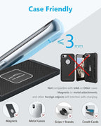 Wireless Charging Pad Qi Fast Charge Mat QC 3.0 Car Charger Adapter Kit for iPhone 15 14 13 11 Pro Max 8 Plus X XR Xs Moto Google LG Samsung Note 20 Galaxy Buds S20 S21 S22 S23 S24 S25 Android Phones