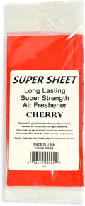 Super Sheet Small (7.5"x3.75") Under Seat Car Air Freshener (Cherry)