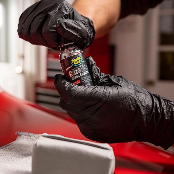Invisible Glass 95151 Ceramic Glass Coating Kit – Long-Lasting, Rain Repellent & Hydrophobic Protection for Automotive Glass Windshields – Scratch & Weather Resistant – Quick, Easy Application – 30 mL