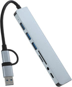 TEHAUX USB Hub Expander Type Connector for Laptops Fast Data Transfer for Printers Hard Drives and More No Driver Needed Portable Design