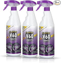 Sisbrill V60 Sport Wheel and Tire Cleaner Spray – pH Neutral Car Wheel Cleaner, Gecko Spray Effect, Safe Brake Dust Remover – Pack of 3 (33 fl oz each)