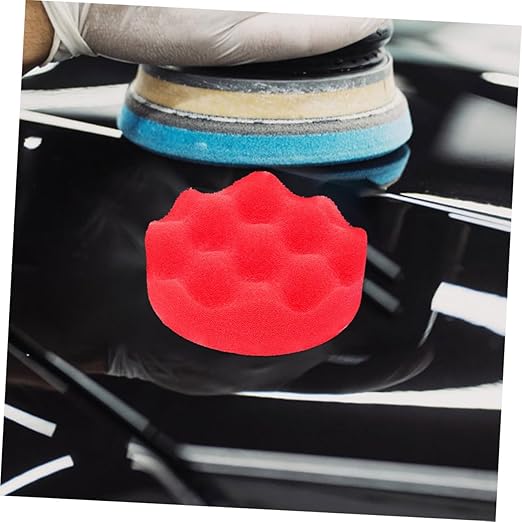2 Sets Polishing Pads for Drill Versatile Buffing Sponge Kit for Car Waxing and Detailing Drill Attachment Wear Resistant High Efficiency Cleaning and Polishing