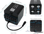 AKEPO 4 Color 36W RGBW Twinkle+Colorful Meteor Two-in-one Fiber Optic Light Source, 4 Ports Twinkle+RGB Shooting Star+Music Activated+Bluetooth APP+28-Key Remote Control Home/Car Starlight Headliner