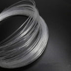 AZIMOM 50pcs PMMA Plastic Flash Point Fiber Optic Strands Light Side Glow Curtain Waterfall Optical 0.04in 6.5ft Fiber Cables for LED Light Engine Driver Source
