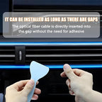 HZEL Car LED Strip Light, 6 in 1 RGB Smart APP Control Vehicle Fiber Optic Ambient Lamp with USB Port & Music Sync Mode, Auto Interior Decor Lighting Kit, Universal for Most Cars
