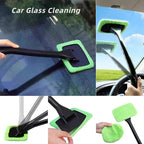 CRAFNEW 20Pcs Window Cleaning Kit, Household Cleaning Tools with Squeegee, Brushes, Microfiber Pads for Window Track, Sliding Door, Glass Door, Bathroom Mirror, Car Windshield