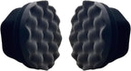 Tire Shine Applicator Pads, 2 Pcs Tire Dressing Applicator, Reusable Tire Shine Sponge Wave Contoured for Car Detailing, 3.15inch