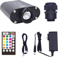 16W Bluetooth APP Control Music Sync Fiber Optic Light Source RGBW Light Box Engine Diver for Car Starlight Headliner Home Indoor Star Ceiling Decoration