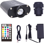 16W Bluetooth APP Control Music Sync Fiber Optic Light Source RGBW Light Box Engine Diver for Car Starlight Headliner Home Indoor Star Ceiling Decoration