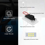 4 Pcs Interior LED Lights Bulbs Kit Compatible with Tesla Model 3, Y, X, S, Super Bright Replacement Light Bulbs for Footwell, Door Puddle, Trunk, Frunk - for Tesla Accessories (Yellow)