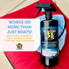 Marine 31 Vinyl Cleaner & Conditioner | Cleans, Protects & Prevents UV Damage | Safe for Boats, Car Interiors & Patio Furniture | No Sticky Residue, Long-Lasting Protection | M31-401 | 32 oz