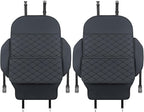 TAIKOO Seat Back Protector + Large Capacity Pocket Storage Organizer,Preventing the Impact of Children Stepping on the Seat Backrest (Black)